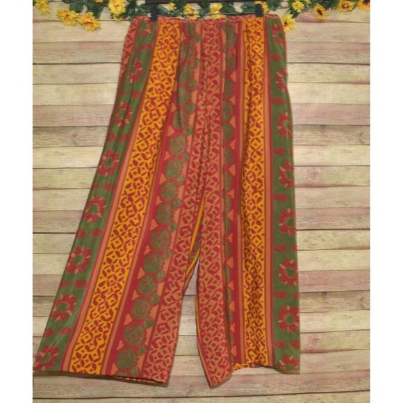 RARE Designer Oscar de la Renta 80's 2 PC Ensemble Silk Pants & Duster Size 10 - Picture 9 of 16